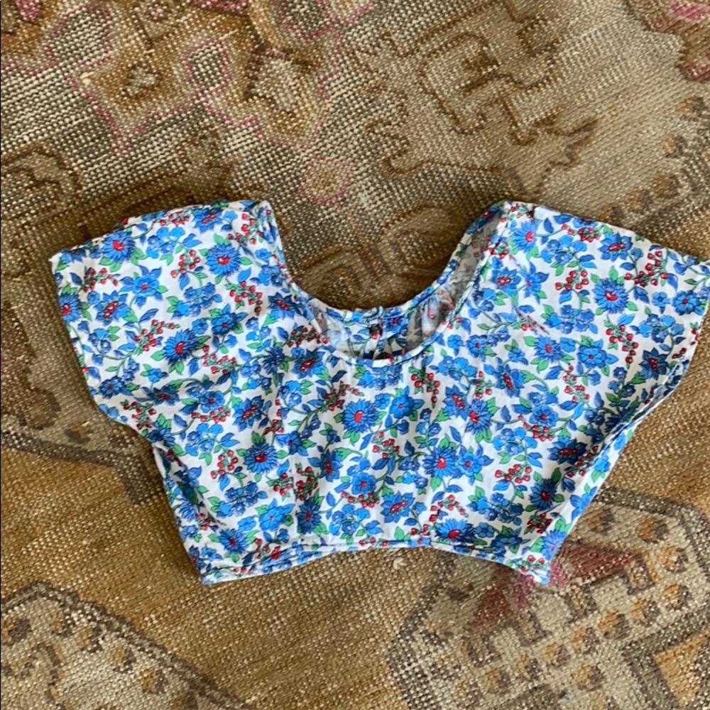 Vintage '50s floral top - Picture 4 of 6